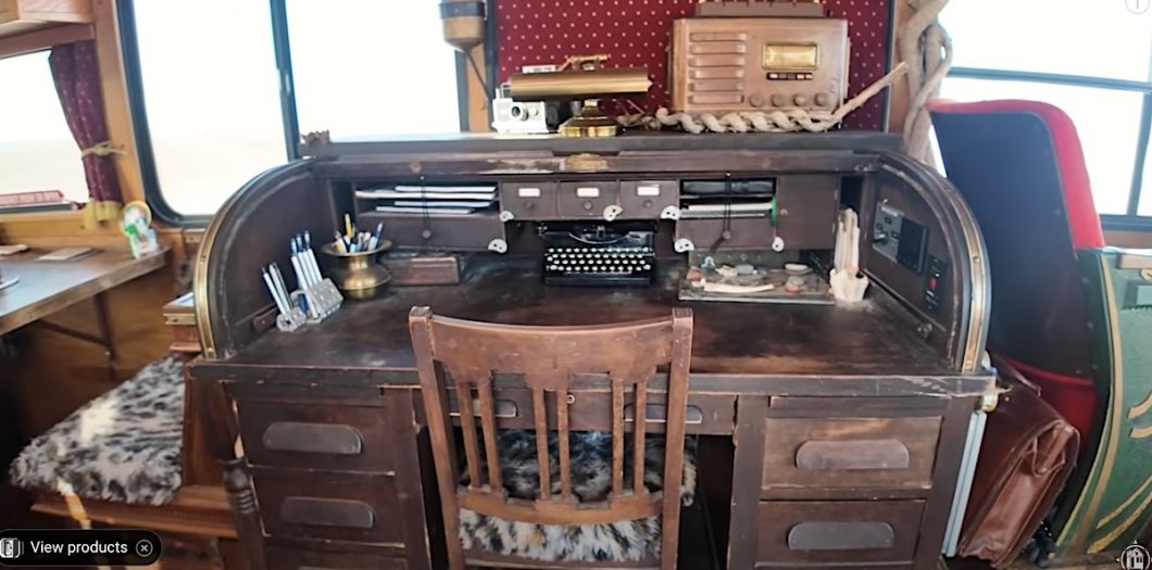 desk and electrical system