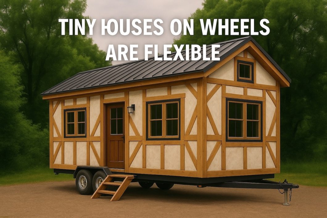 Timber frame tiny house on wheels