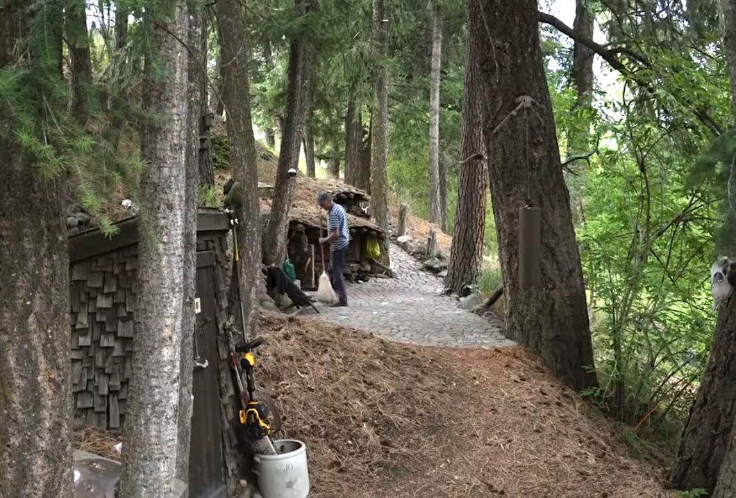 Dan's underground home