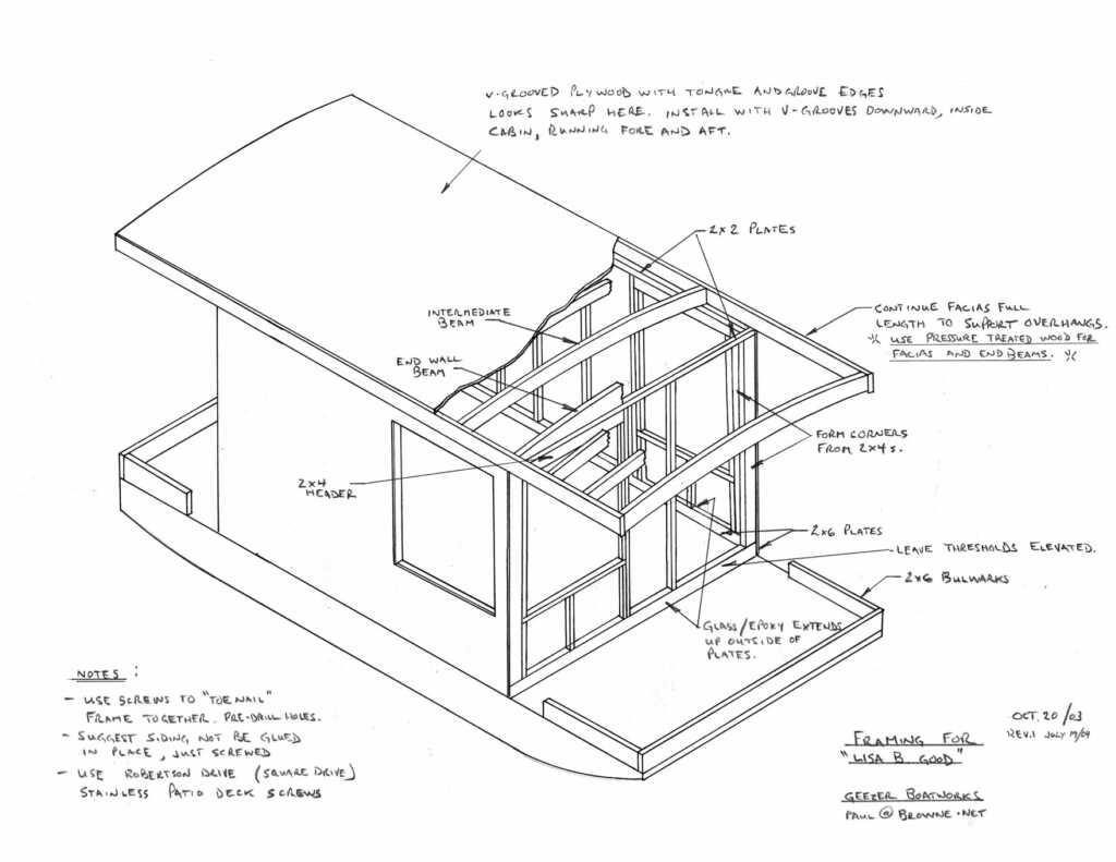 shanty boat plans framing