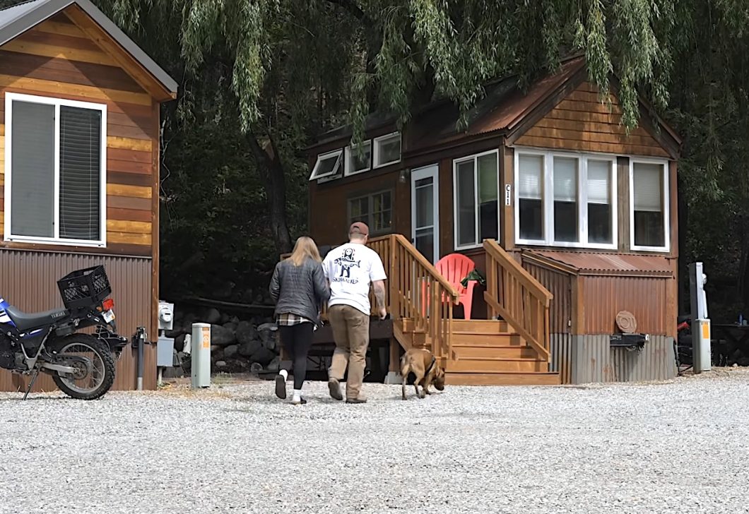 Ty and McKenna in tiny villiage