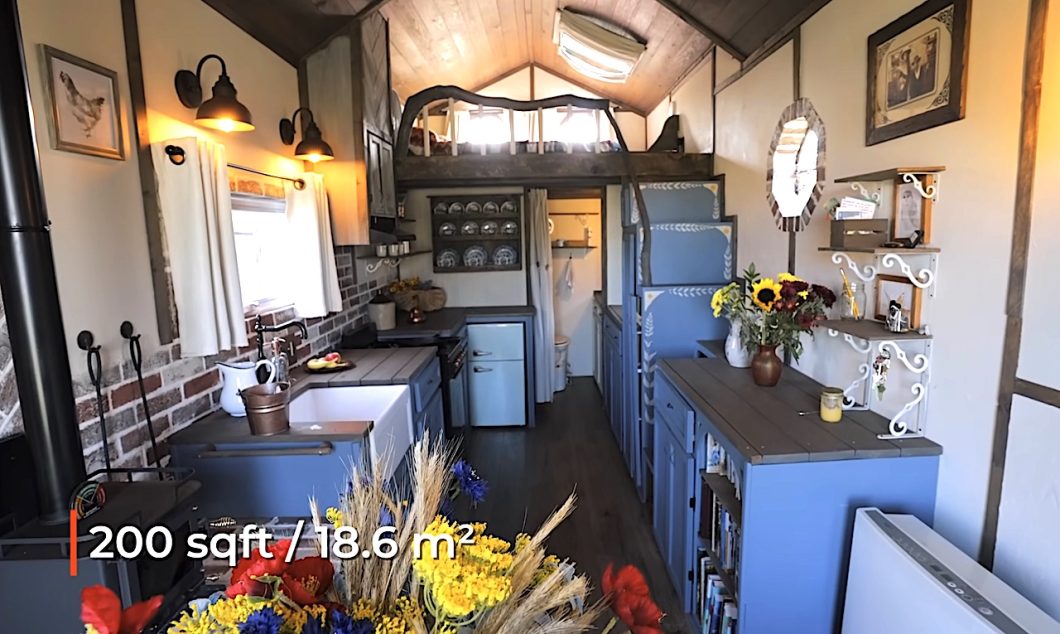 kitchen in the tiny house