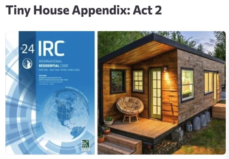 Tiny House Appendix Act 2