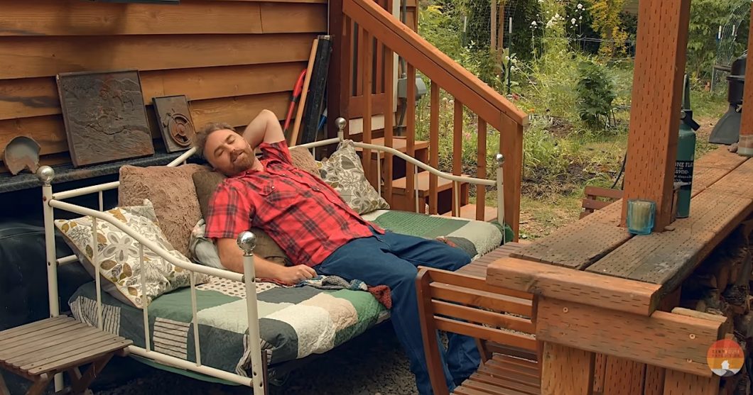 daybed on porch
