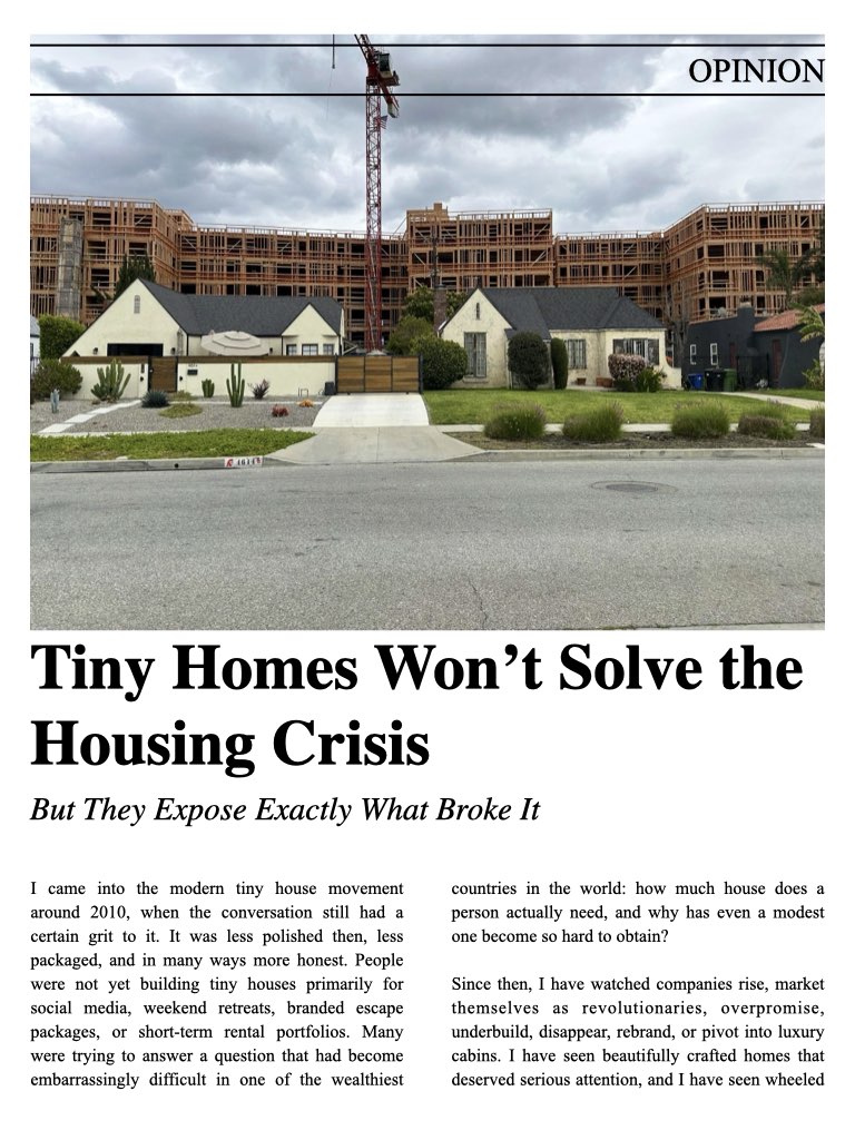 tiny homes won't solve this problem