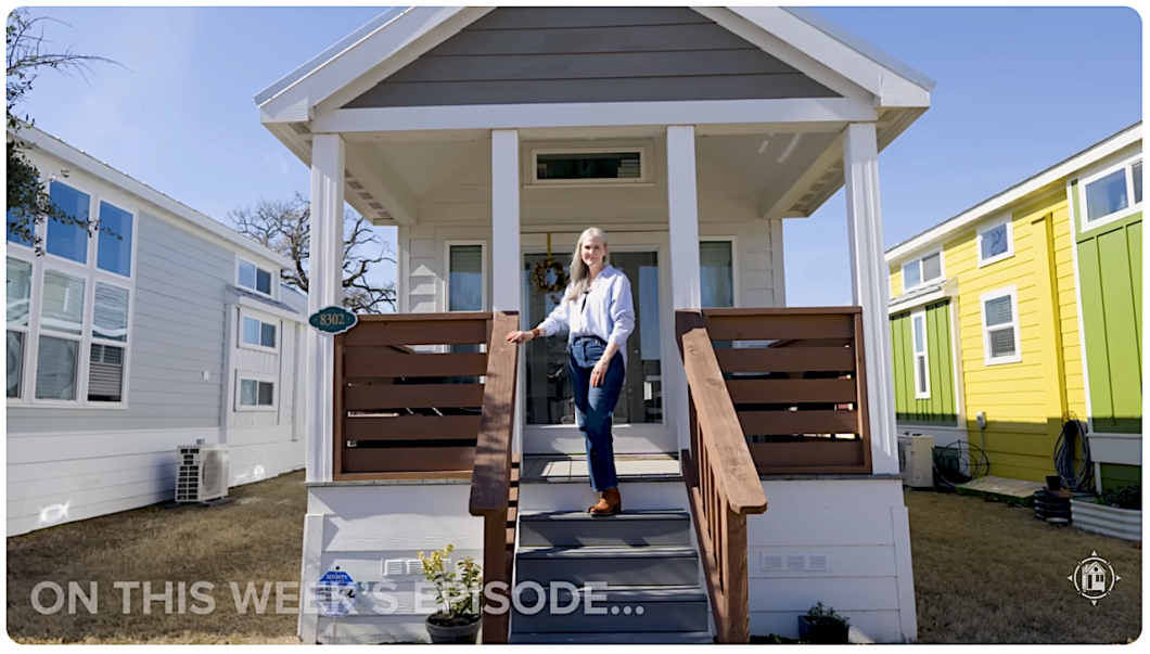 Suzanne and her tiny house