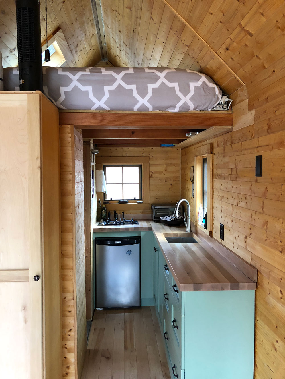 interior of Ryan's 220 square foot tiny home